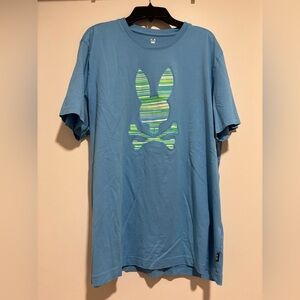 New W/O Tags Psycho Bunny Light Blue T Shirt Size 6